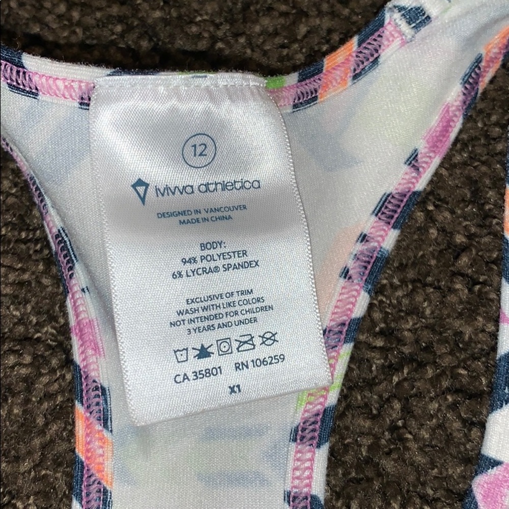 Ivivva Racerback Tank-top Size 12 - Picture 3 of 3